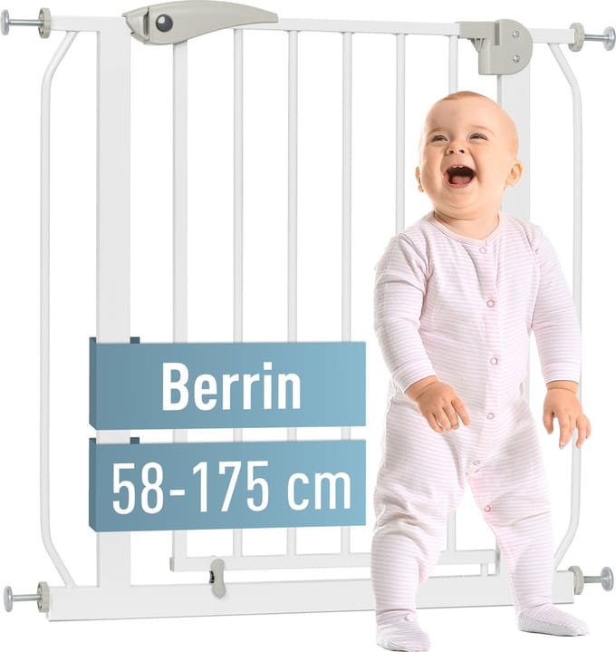 ib style Berrin S Traphekje - Veiligheidshekje - Klembevestiging - 67-75 cm - Wit