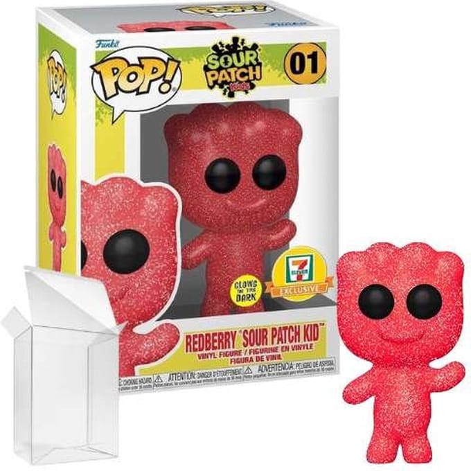 Funko Pop! Sour Patch Kids: Red Berry Sour Patch #01 7-Eleven Glow in the Dark Exclusive