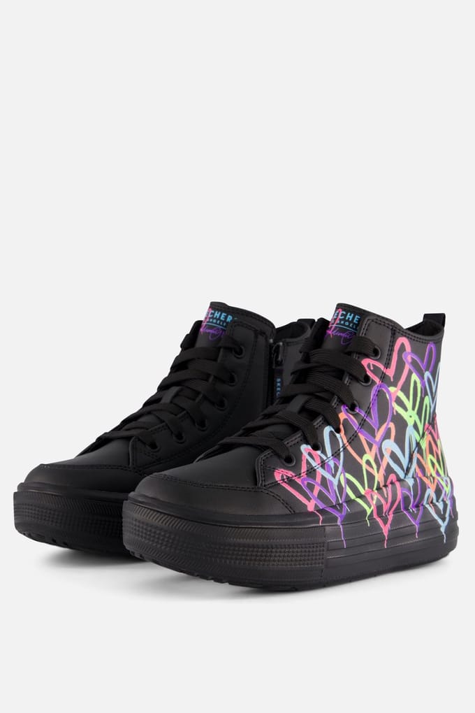Skechers Hyperlift Veterboots zwart Synthetisch - Sneakers - Unisex