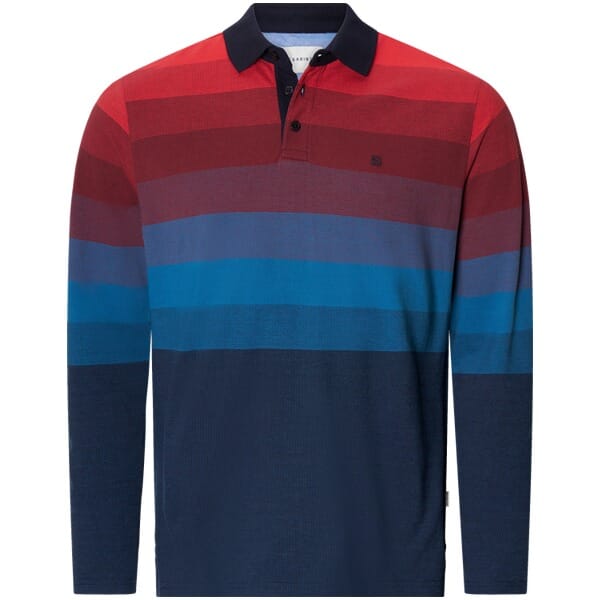 Babista herren Poloshirt Met Lange Mouwen - 68/70 - rood - Plus Size