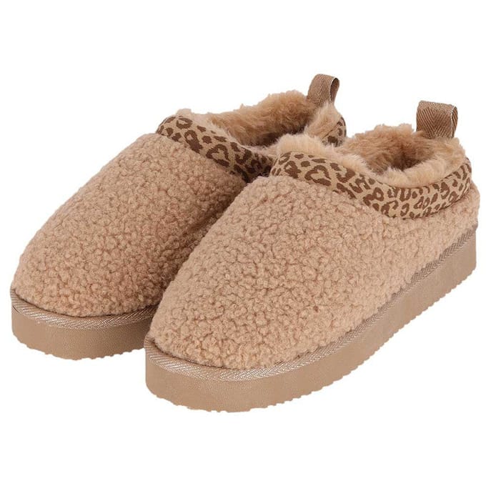 Dames sloffen - Mules Teddy - 41/42 / Beige