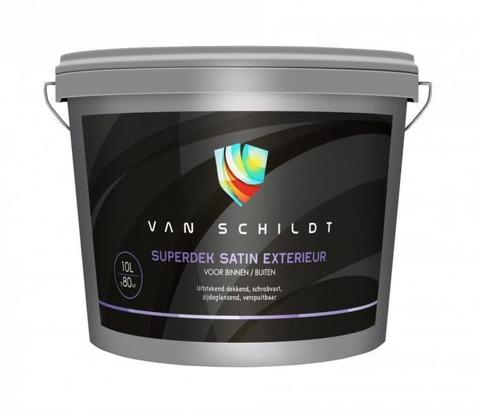 van Schildt Superdek Satin Exterieur 10 liter Wit