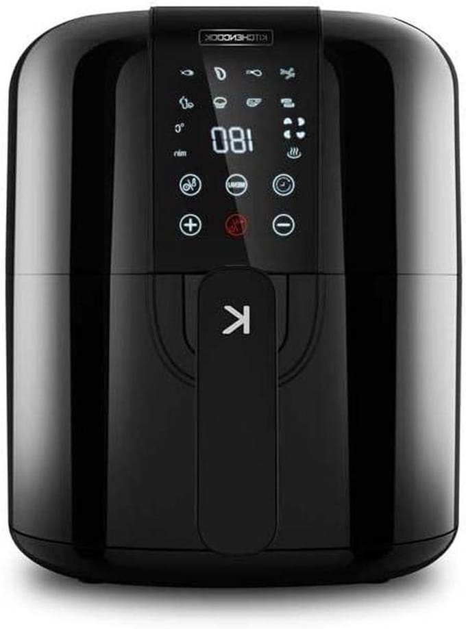 Airfryer Zonder Olie - Crispy Snacks - Gezond Koken - 8 Programma's - 3 Liter - Zwart