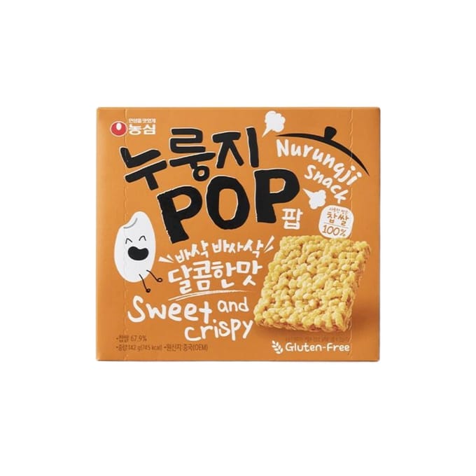 Nongshim Nurungji Pop 142g 3 Pakjes Knapperig Krokant Hartige Snack multi