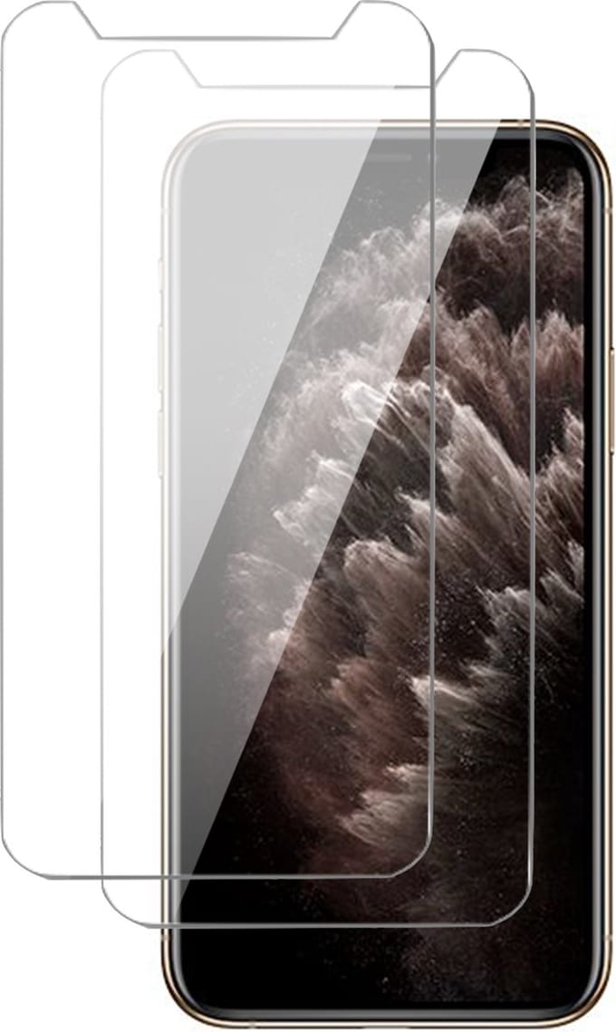 Screenprotector geschikt voor iPhone 11 Pro Max / XS Max - Tempered Glass Screen Protector - 2 Stuks