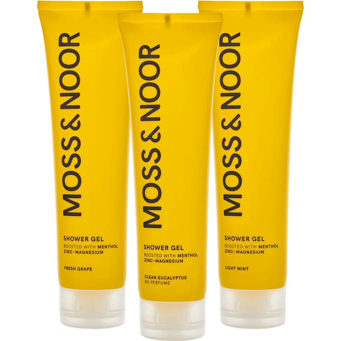 Moss & Noor Moss &amp; Noor After Workout Shower Gel Mixed 3 Pack 150 ml + 150 ml + 150 ml