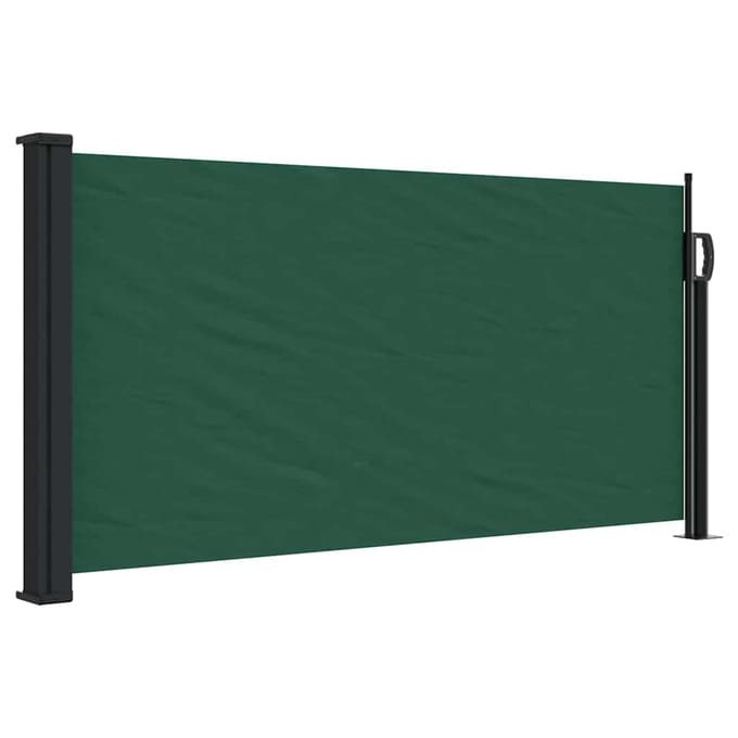 vidaXL - Windscherm - uittrekbaar - 100x500 - cm - donkergroen