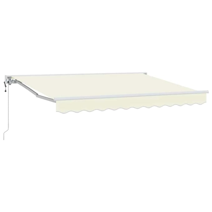 vidaXL Zijde Frame Crèmekleurig 250 x 200 cm Polyester met PU-coating