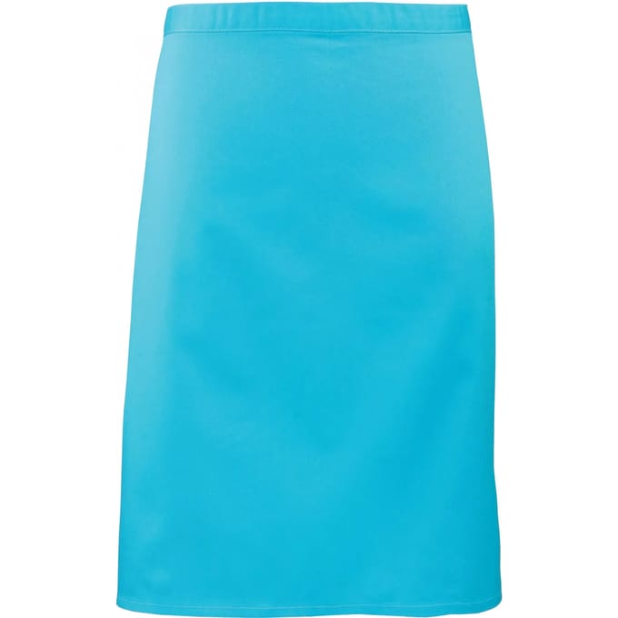 Schort/Tuniek/Werkblouse Unisex One Size Premier Turquoise 65% Polyester, 35% Katoen