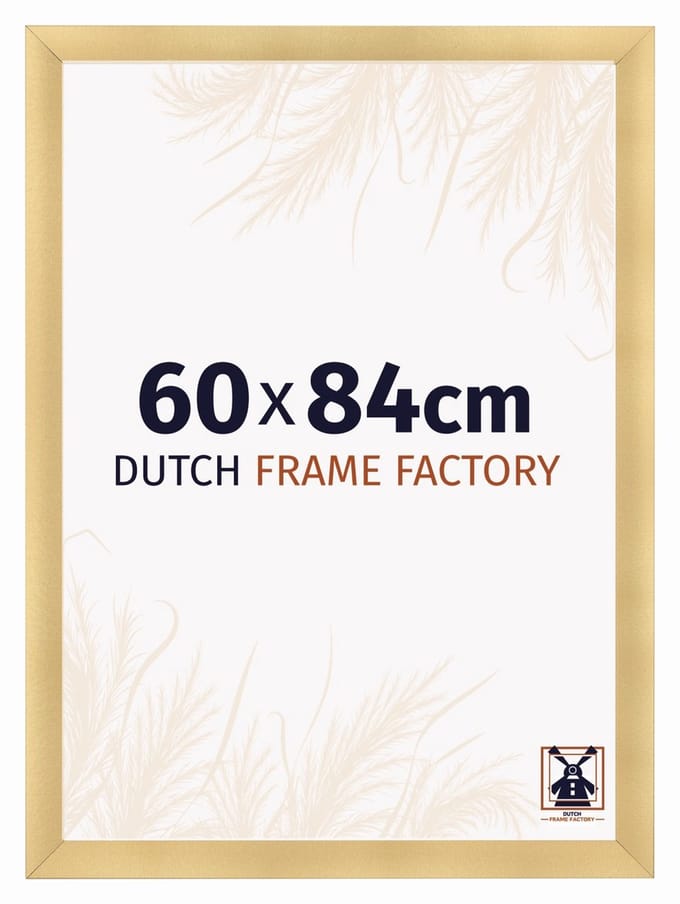 Fotolijst 60x84 cm - MDF - Goud Mat - Praag