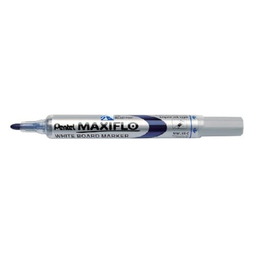 Whiteboardmarker Pentel MWL5S Maxiflo rond 1mm blauw