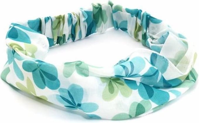 Fako Fashion - Haarband - Polyester - Elastiek - Summer - Turquoise