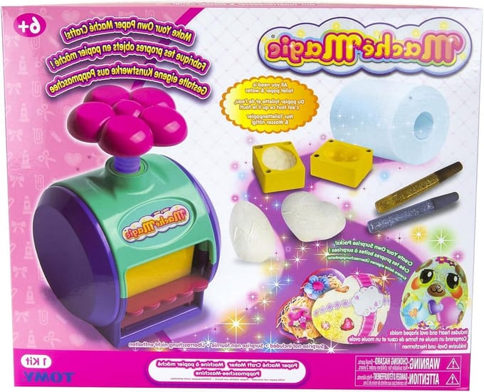 Knutselset Papier Maken - Doe-het-zelf Creatie - Kinder Knutselen - Inclusief Glitterlijm - Medium - Roze