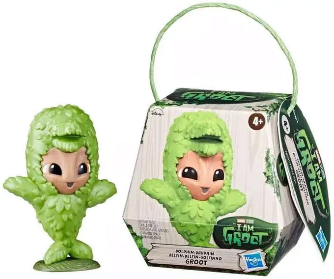 Marvel I Am Groot Dolphin verzamelfiguur - 6.5 cm groot - 1 figuur - Speelfiguur