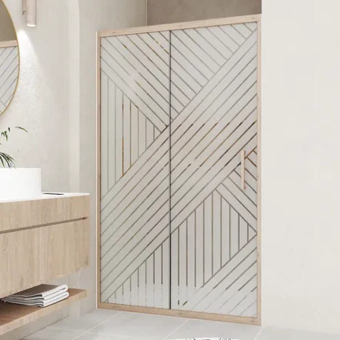 Aurlane Japandi - Douche Schuifdeur - 120x200 - Recht Patroon