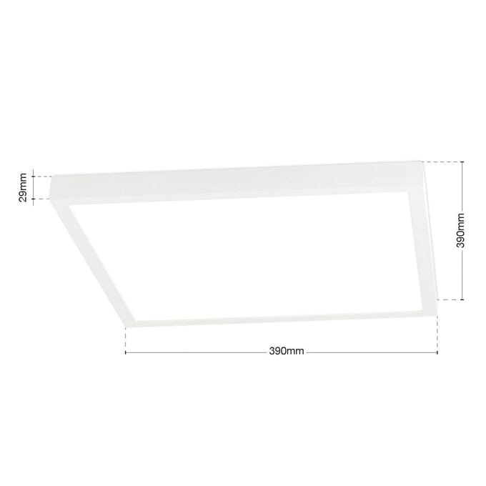ORION LED plafondlamp Disc, wit Lengte 40 cm CCT Metaal/kunststof