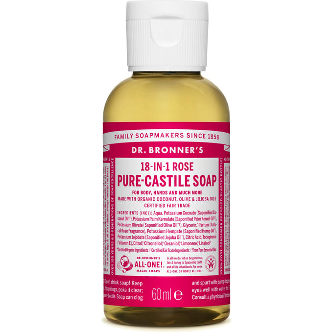 Dr. Bronner&rsquo;s Magic Soap Rose 60 ml
