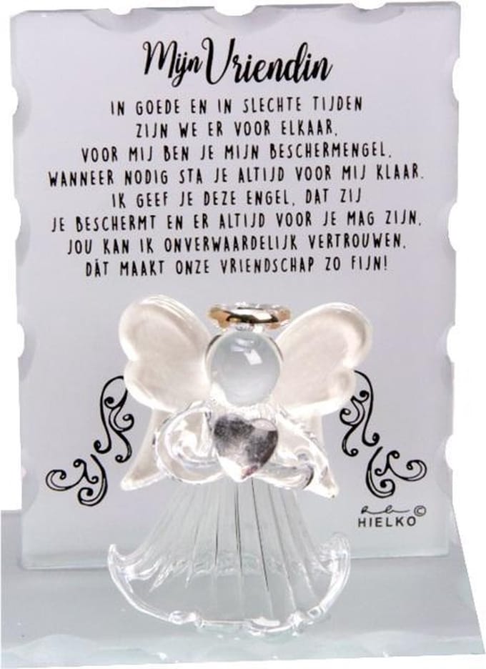 Beschermengel met strik - Mijn vriendin