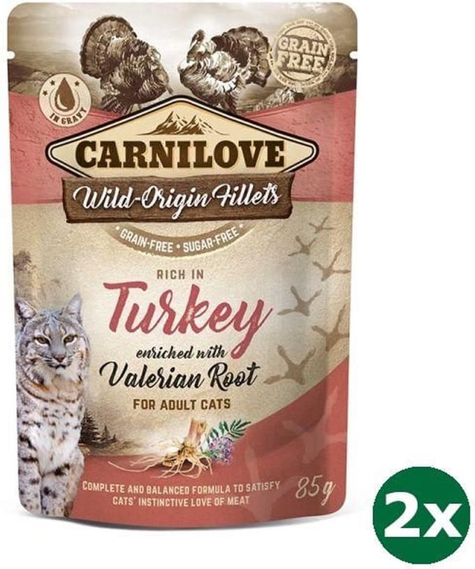 Carnilove pouch turkey kattenvoer 2x 24x85 gr