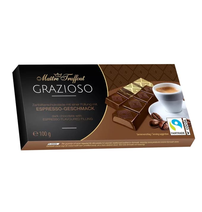 MaitreTruffout Grazioso Chocolades met Espressovulling 100 g