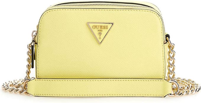 GUESS Schoudertas Avondtas Noelle Crossbody Camera Yellow Lichtgeel