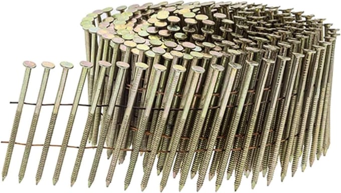 Coilspijkers - Ringnagels - Houtbewerking - 15° Hoek - 25x65mm - Verzinkt