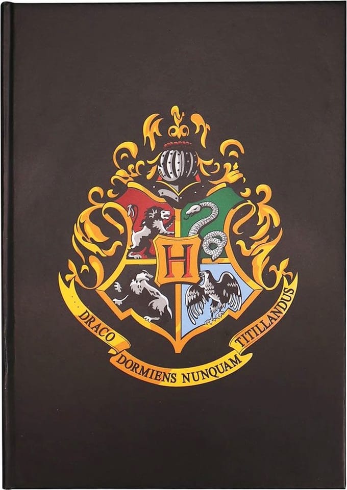 Harry Potter Notitieboek A6 House Pride Zwart