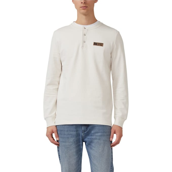 s.Oliver  T-shirts Offwhite Größe: XL | Longsleeves Outlet | Herren | Weiß