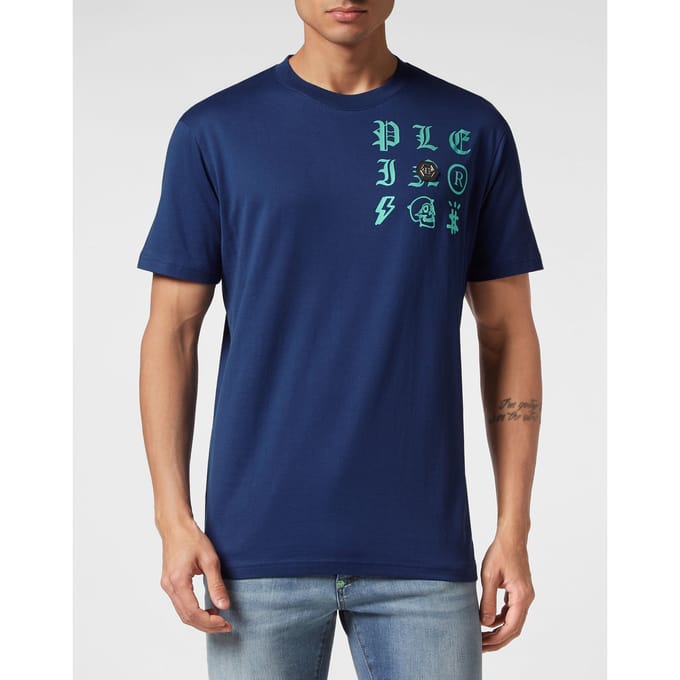 T-Shirt Ronde Hals Gothic Plein