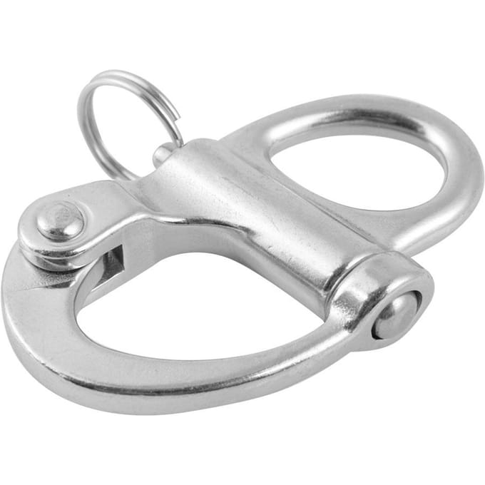 10*35mm RVS Vaste Snelsluiting Quick Release met Ronde Ring gray