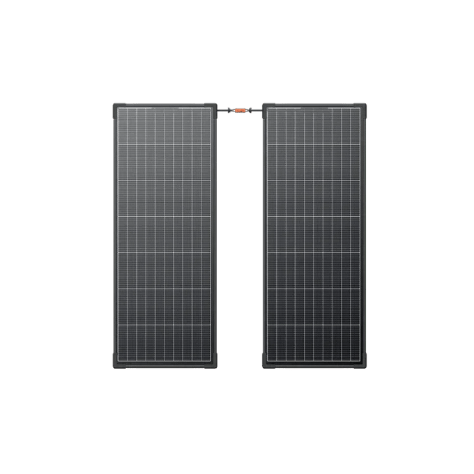 EcoFlow Set of 2x 130W Photovoltaic Panels Rigid Construction