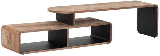 DTP Home TV stand Evo, extendable,45x150x40 cm, recycled teakwood