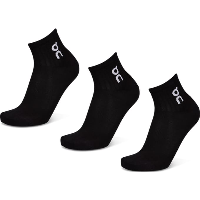 On Logo Sock Ankle Sokken Unisex - Zwart - Maat 43 - 46 - Katoen