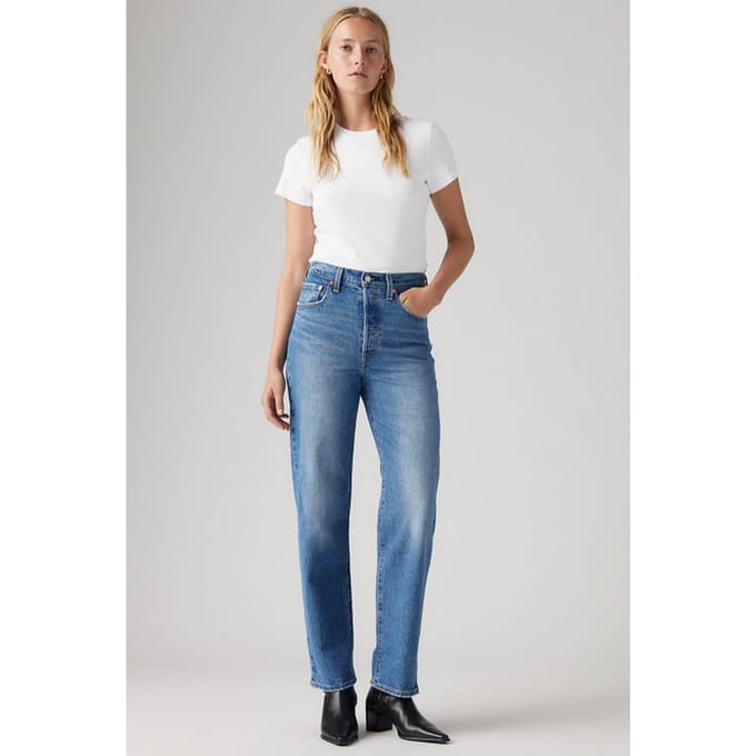 Levi's Ribcage Straight Ankle Jeans Größe: W29L27 | Straight Jeans Outlet | Damen