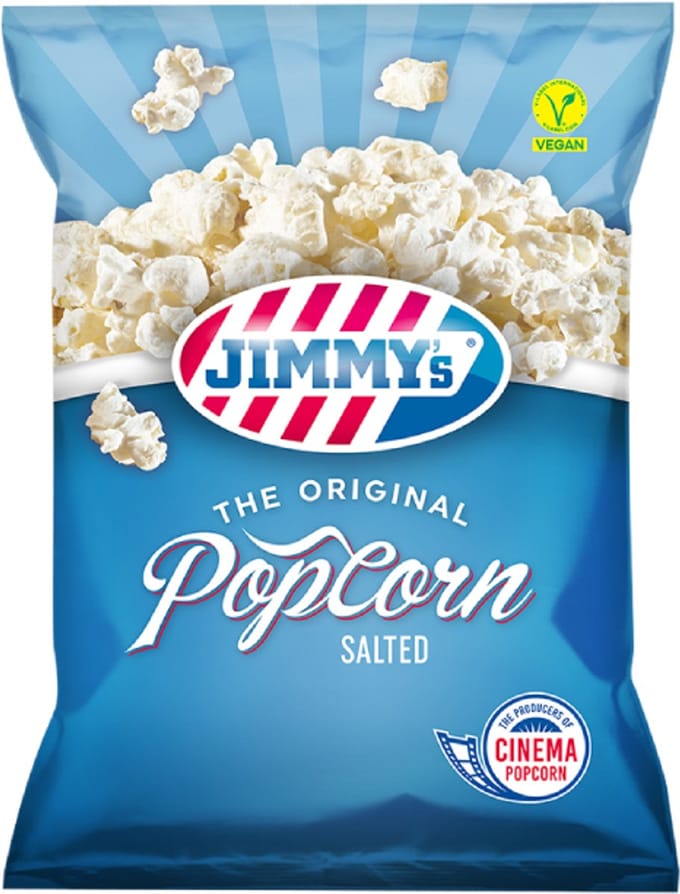 JIMMY's Popcorn zout Sharing bag 12x80g Classic-Popped