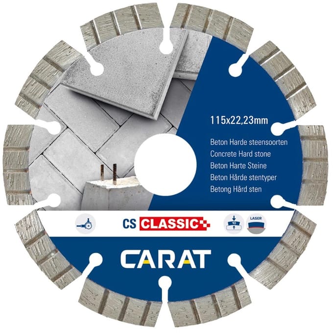 Carat CS CLASSIC Diamantschijf beton/hard steen 115x22,23mm - CSC1153000