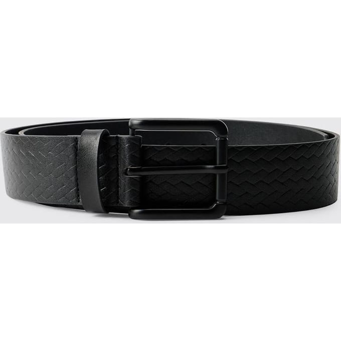 Riem Met Reliëftextuur | Black | Size Large/XL