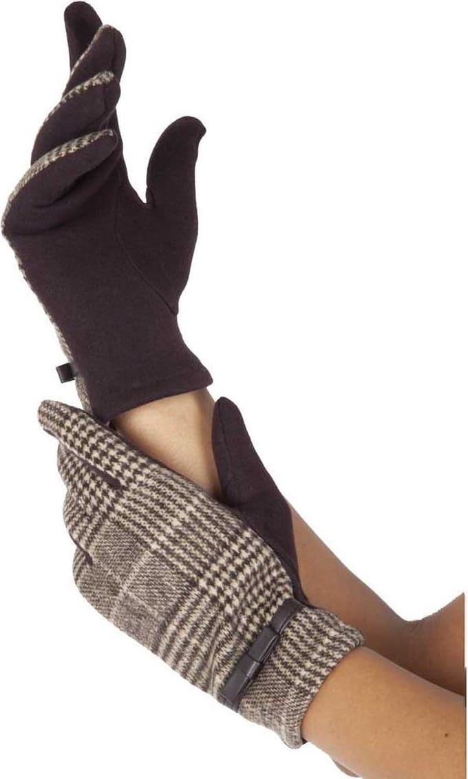 Voodoo Vixen - Clara 40s Winterhandschoenen - Grijs
