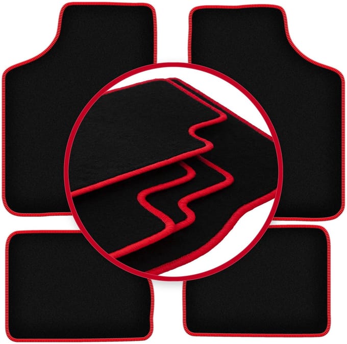CARLUX-RED automatten voor: Opel Corsa A hatchback (1982-1993)