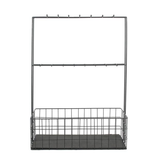 Mini Bar Wijnrek Zwart - H62 x B 44.5 cm
