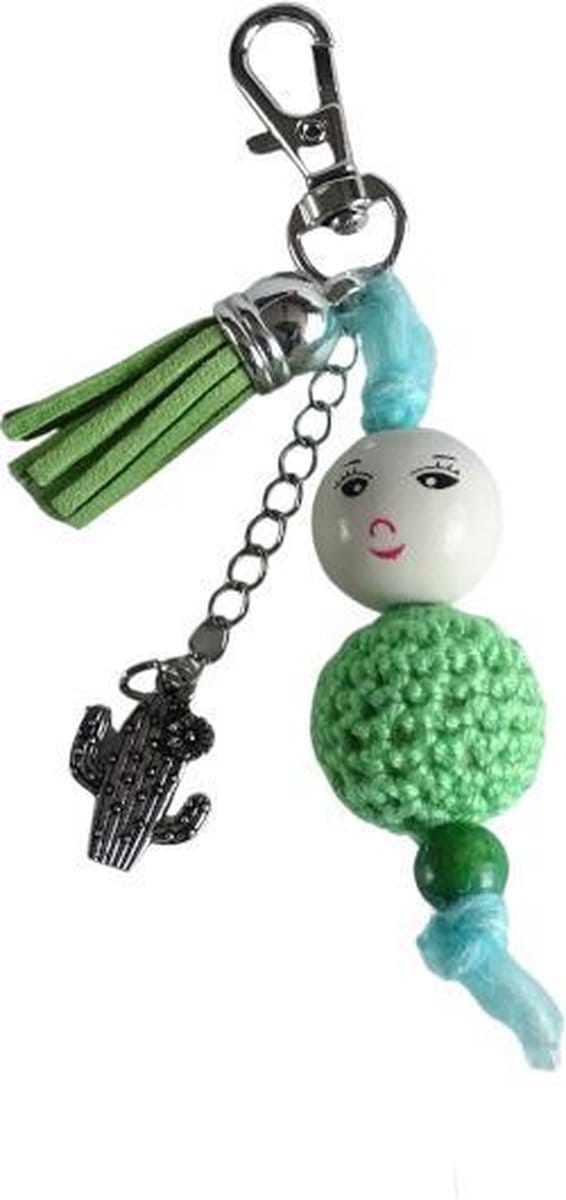 2 Love it Gelukspop Cactus - Sleutelhanger - Tashanger