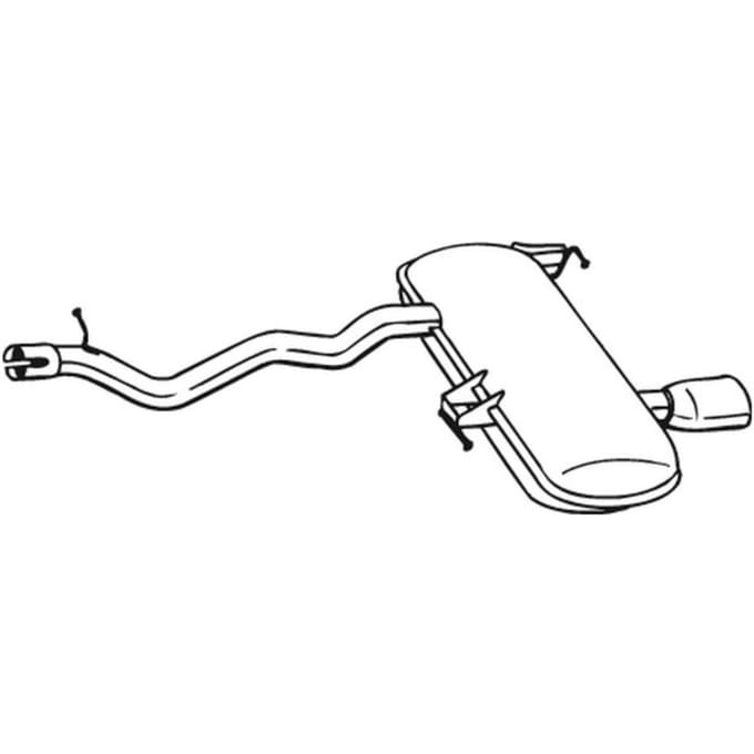 Geluiddemper achter BOSAL 278-673