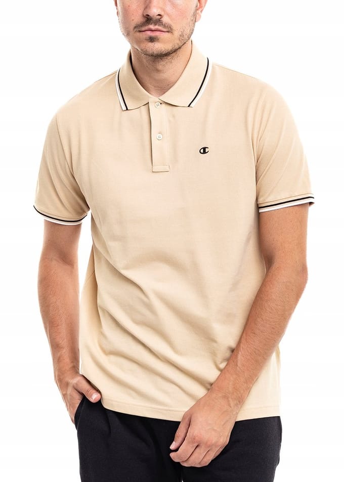 Champion Poloshirt Heren - Beige - Katoen - Maat M