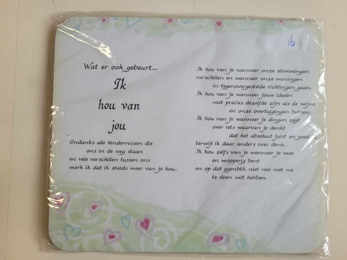 Muismat met prachtige tekst - Mousepad