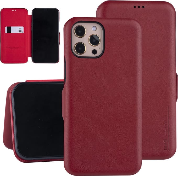 UNIQ Accessory Rood hoesje iPhone 12 Pro Max - Book Case