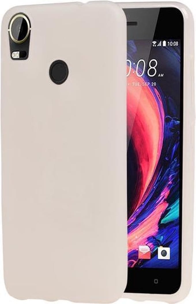 HTC Desire 10 Pro TPU back case hoesje transparant Wit