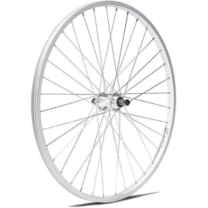 Achterwiel cyber 10 aluminium velg met cassette Gurpil 7 v