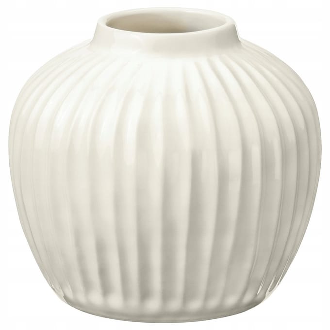 Witte keramische vaas 14 cm - Stijlvolle decoratie