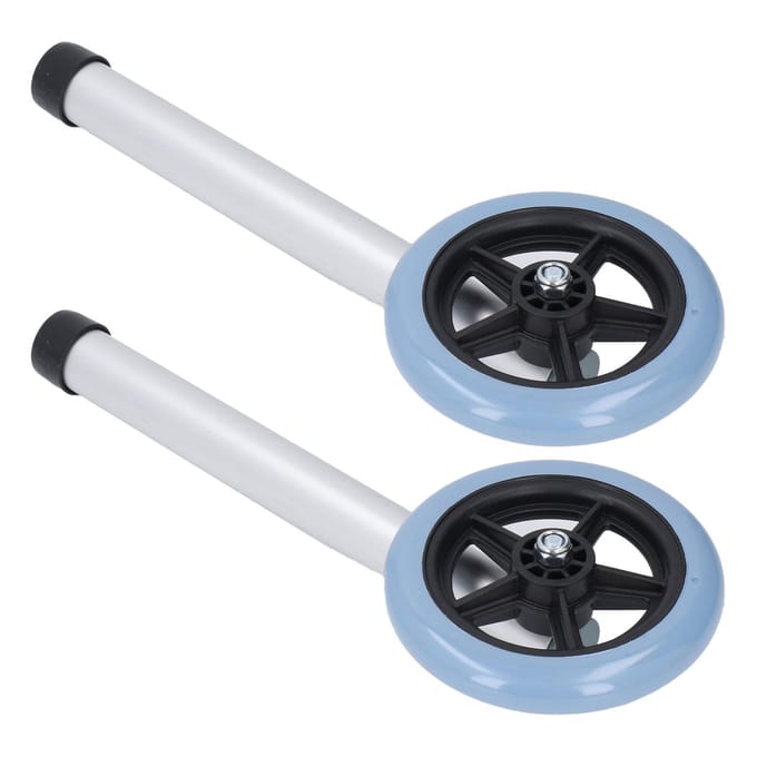 2 stuks Universele Loopwielen Roestvrijstalen Poten Rollator Accessoires Loopwiel Zwenkwielen