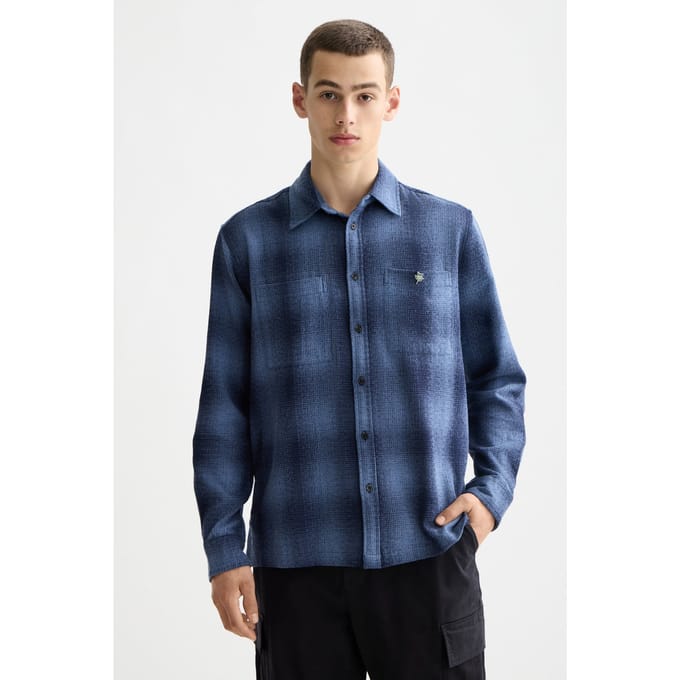 Scotch & Soda Shadow Check Shirt Peacoat Shadow Check Taglia: L | Camicie Casual Outlet | Uomo